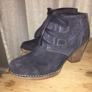 Clarks Blue Suede